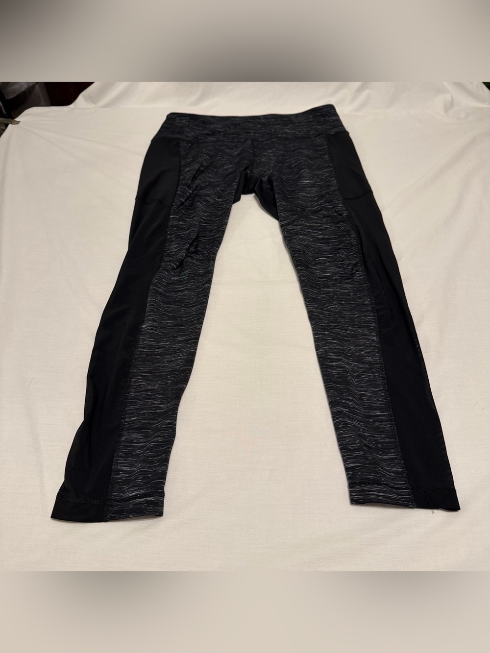 90 degree by Reflux Women’s ' Black Space-Dye Leggings with Side Panels size XL